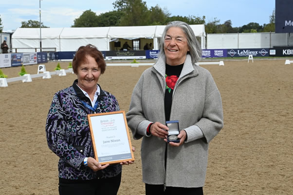 Jane Nixon awarded the BD Medal of Honour 2025 at the LeMieux National Championships 2025